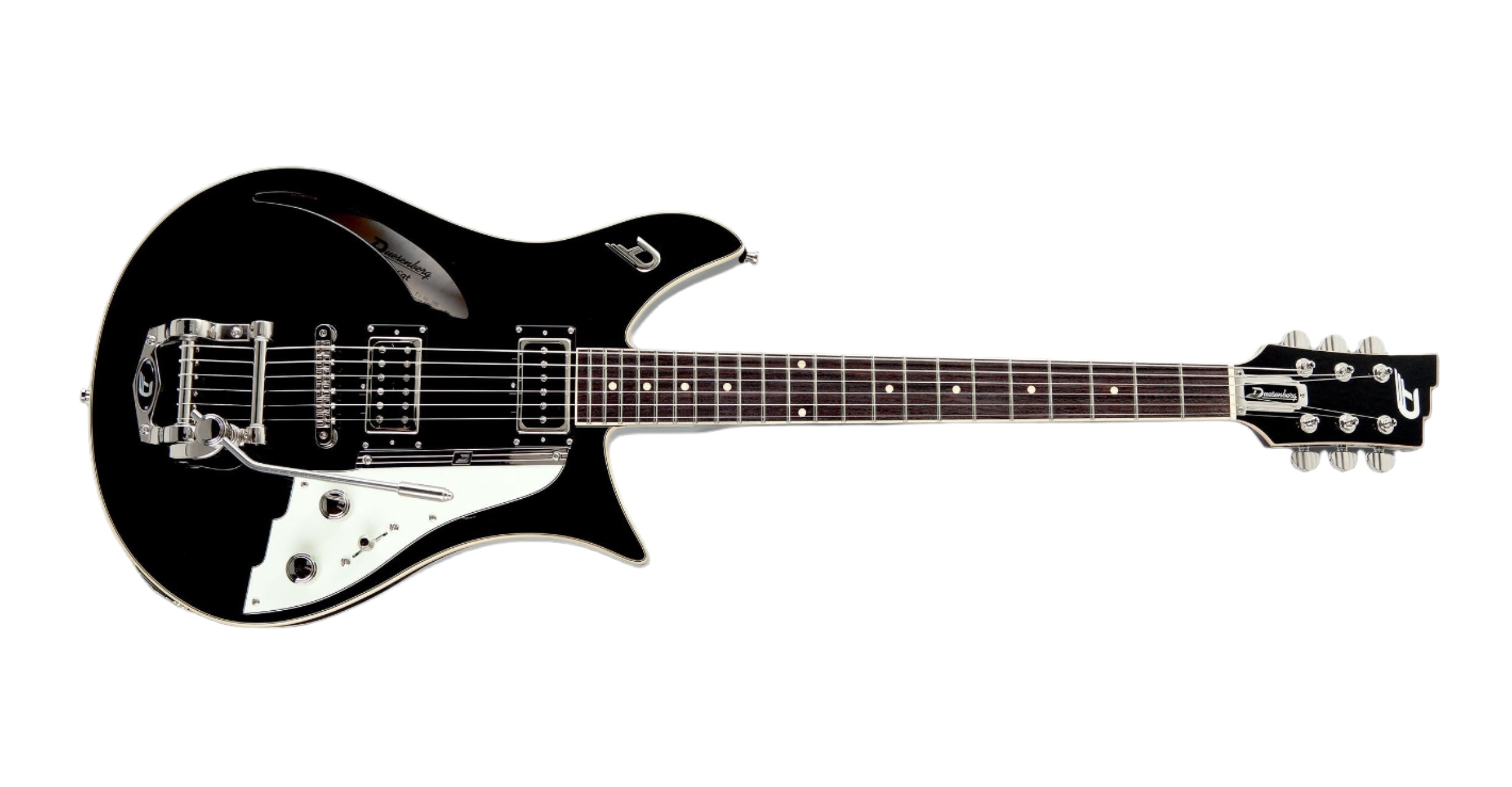 Duesenberg - Double Cat Guitar with Tremolo & Gig Bag - Black