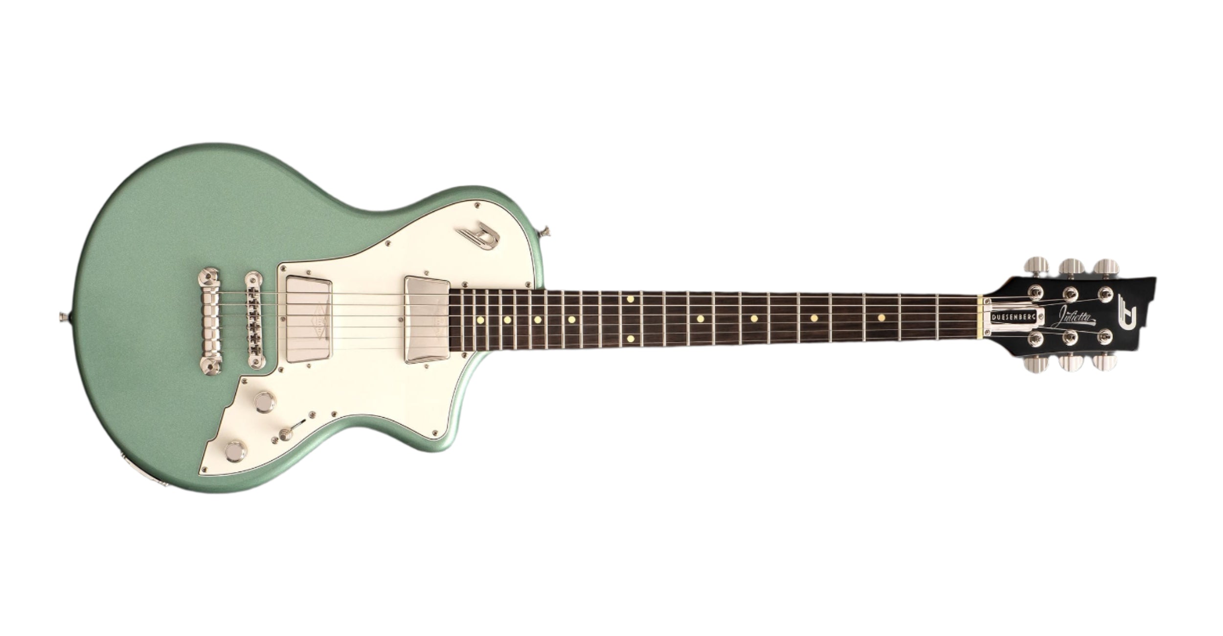Duesenberg - Julietta Guitar with Stop Tail & Gig Bag - Cat Harbor Green