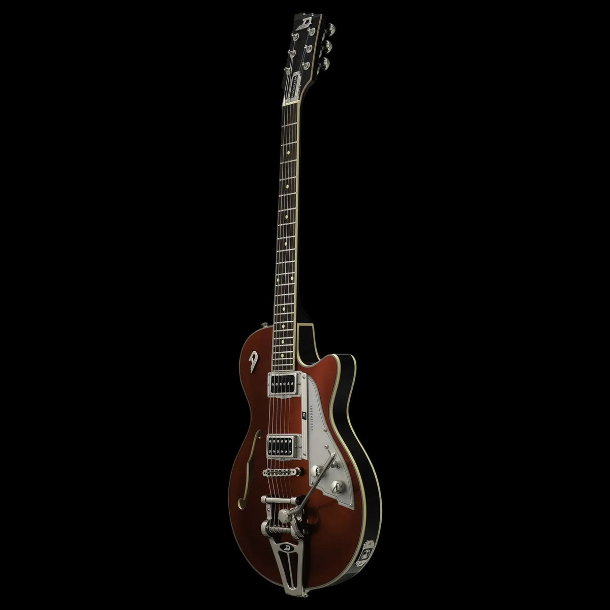 Duesenberg Starplayer TV Electric Guitar - Balboa Pearl Red – angled front view