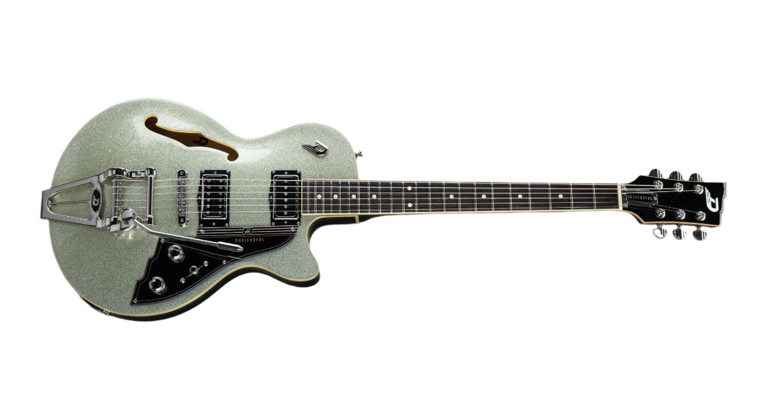Duesenberg - Starplayer TV Guitar with Case - Silver Sparkle
