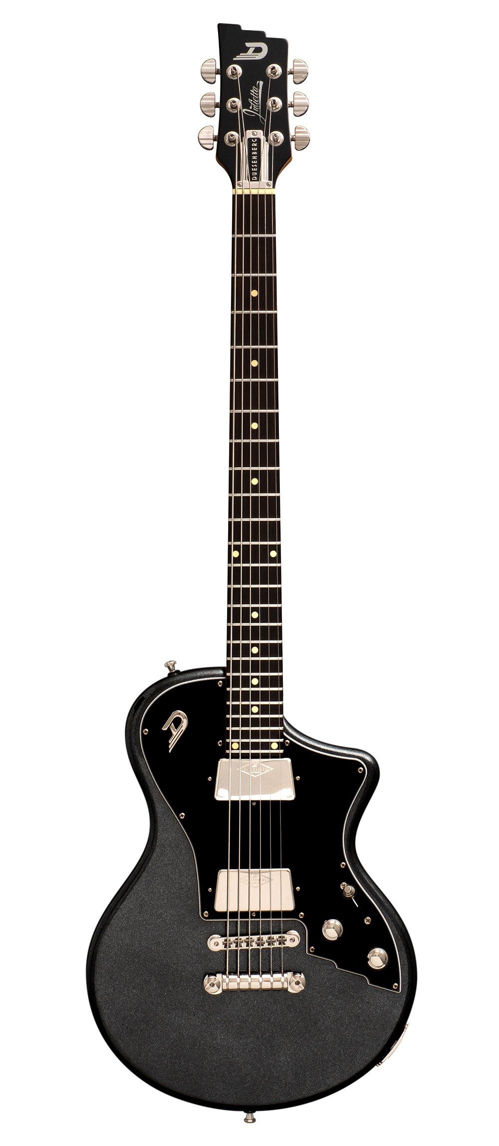 Duesenberg Julietta Baritone Electric Guitar - Catalina Black – full-length front view