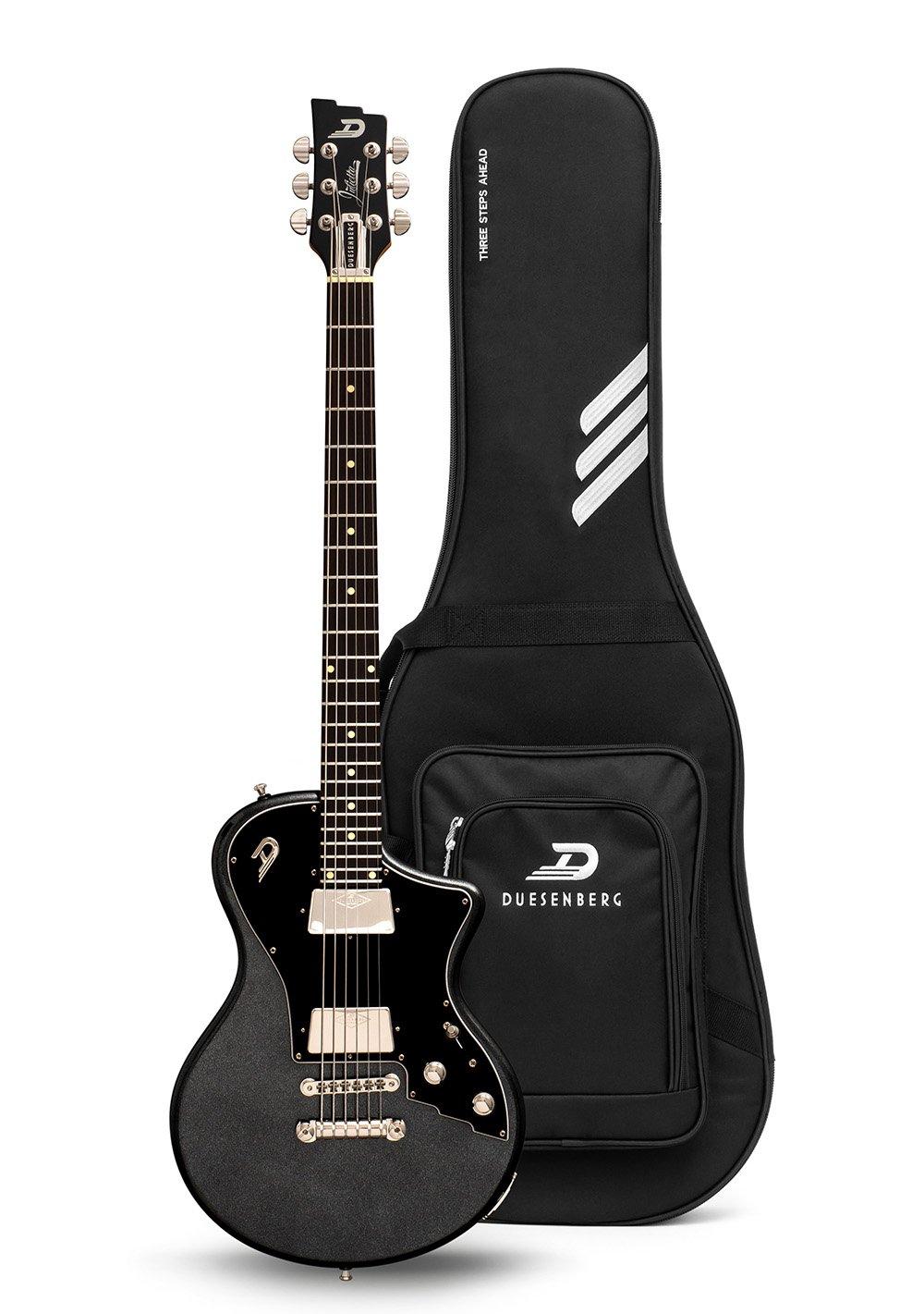 Duesenberg Julietta Baritone Electric Guitar - Catalina Black – guitar with included gig bag