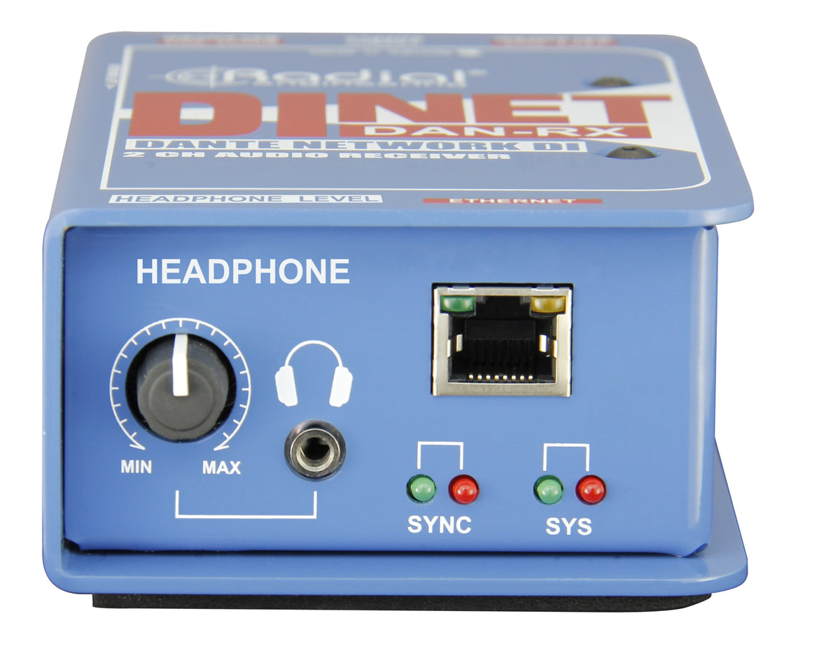 Radial DiNet Dan-RX - 2-Channel Dante Network Receiver - product view 3