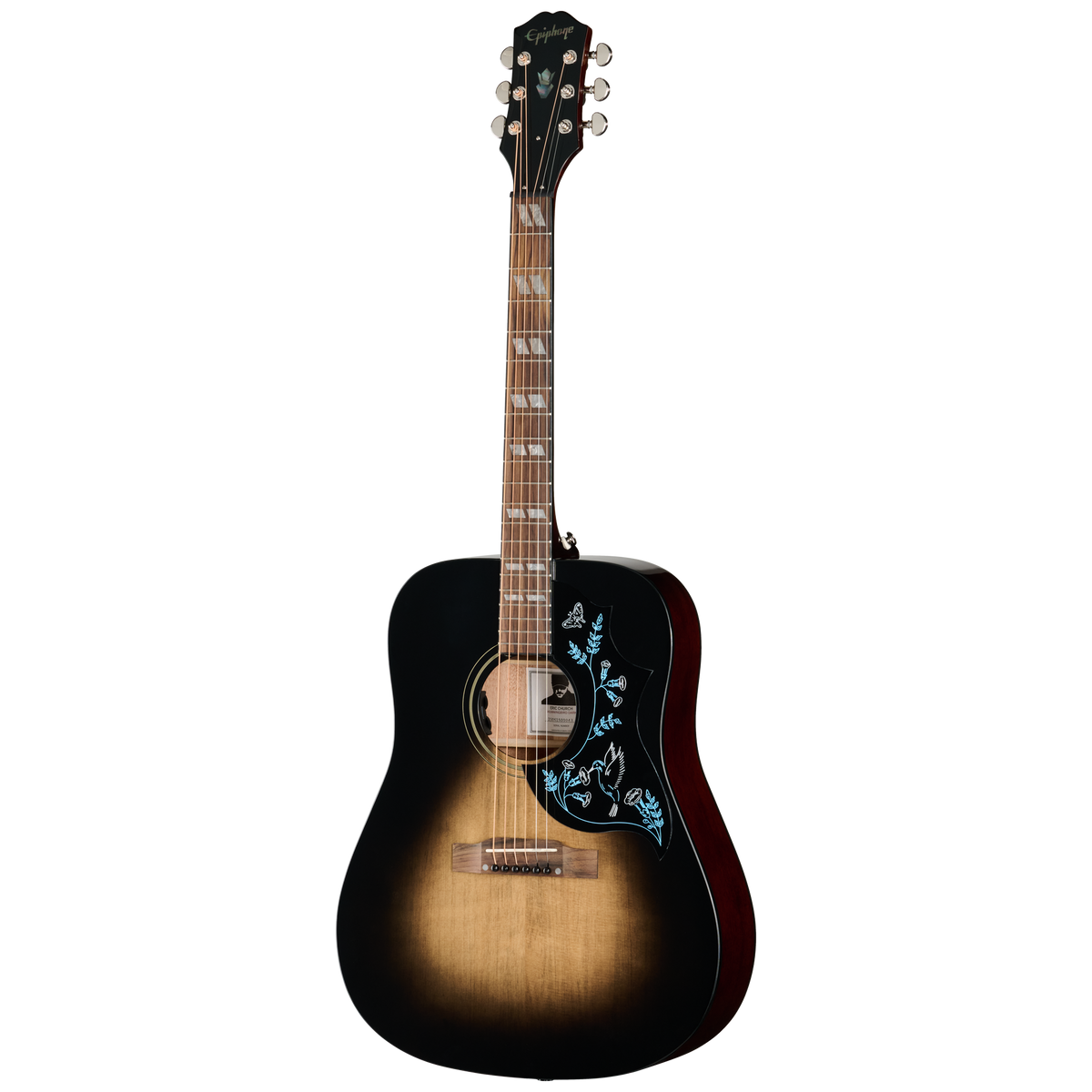 Epiphone Eric Church Hummingbird Dark, Cobra Burst — product view