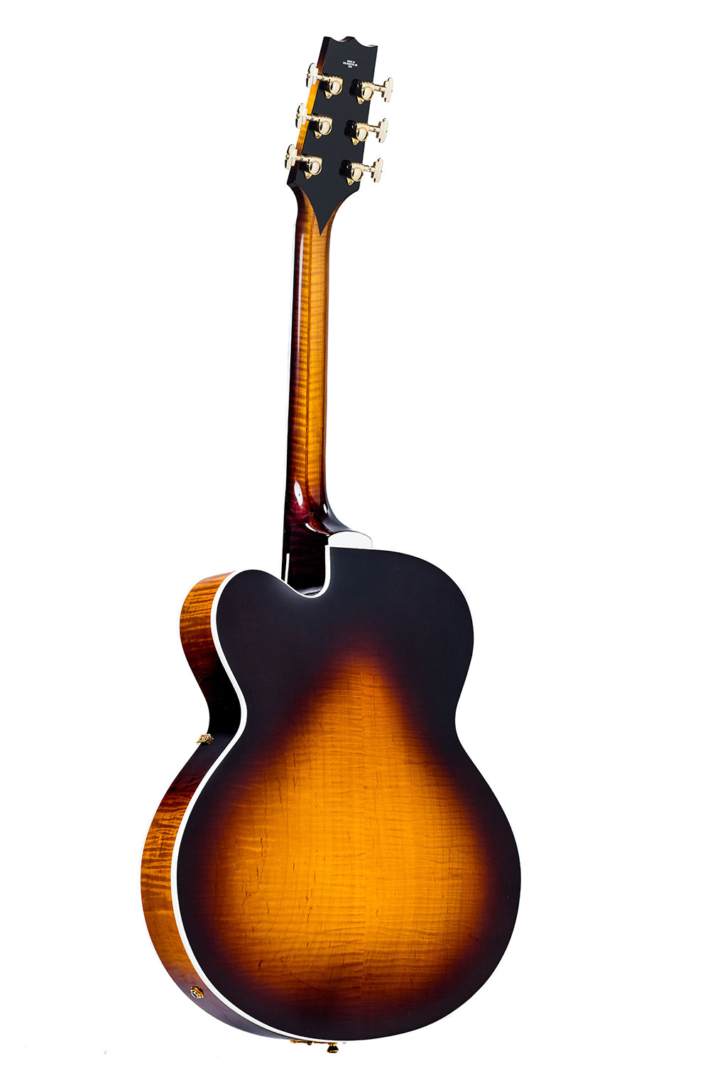 Heritage Standard Eagle Classic Hollow Guitar - Original Sunburst - rear view