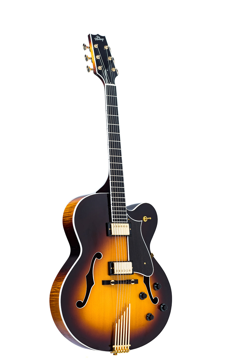 Heritage Standard Eagle Classic Hollow Guitar - Original Sunburst - front view