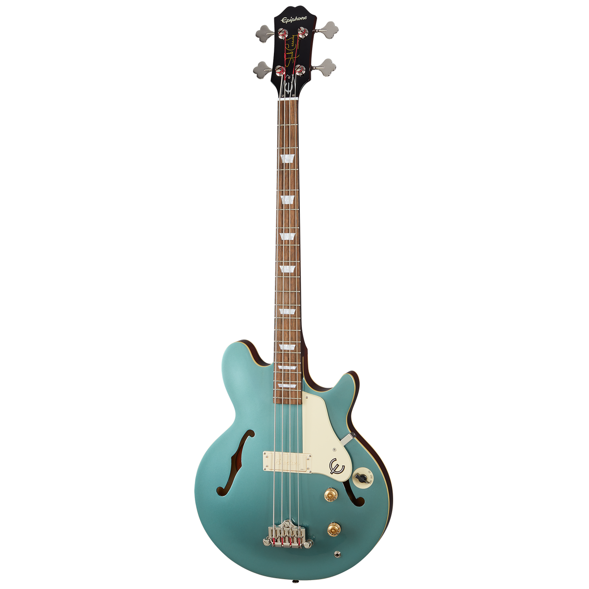 Epiphone Jack Casady Bass, Faded Pelham Blue — product view