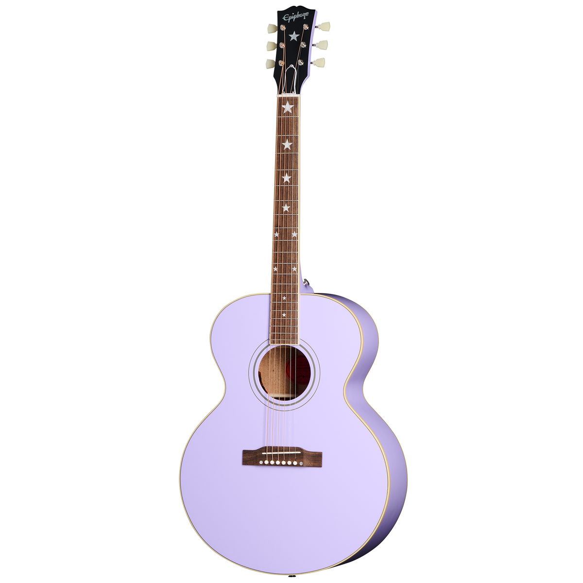 Epiphone IGC J-180 LS, Lavender — product view
