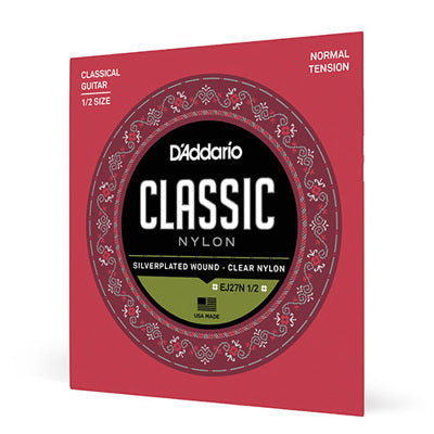 D'addario - EJ27N 1/2 Student Nylon Fractional Classical Guitar Strings, Normal Tension