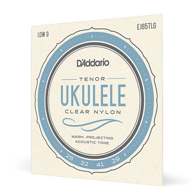 D'Addario - EJ65TLG Pro-Arté Custom Extruded Nylon Ukulele Strings, Tenor Low-G