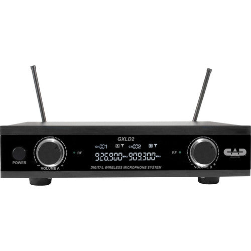 CAD Audio - CAD Digital Wireless Dual Handheld Microphone System - AH Frequency Band