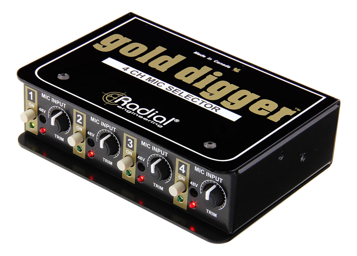 Radial Gold Digger - 4-Channel Mic Selector - product view 2