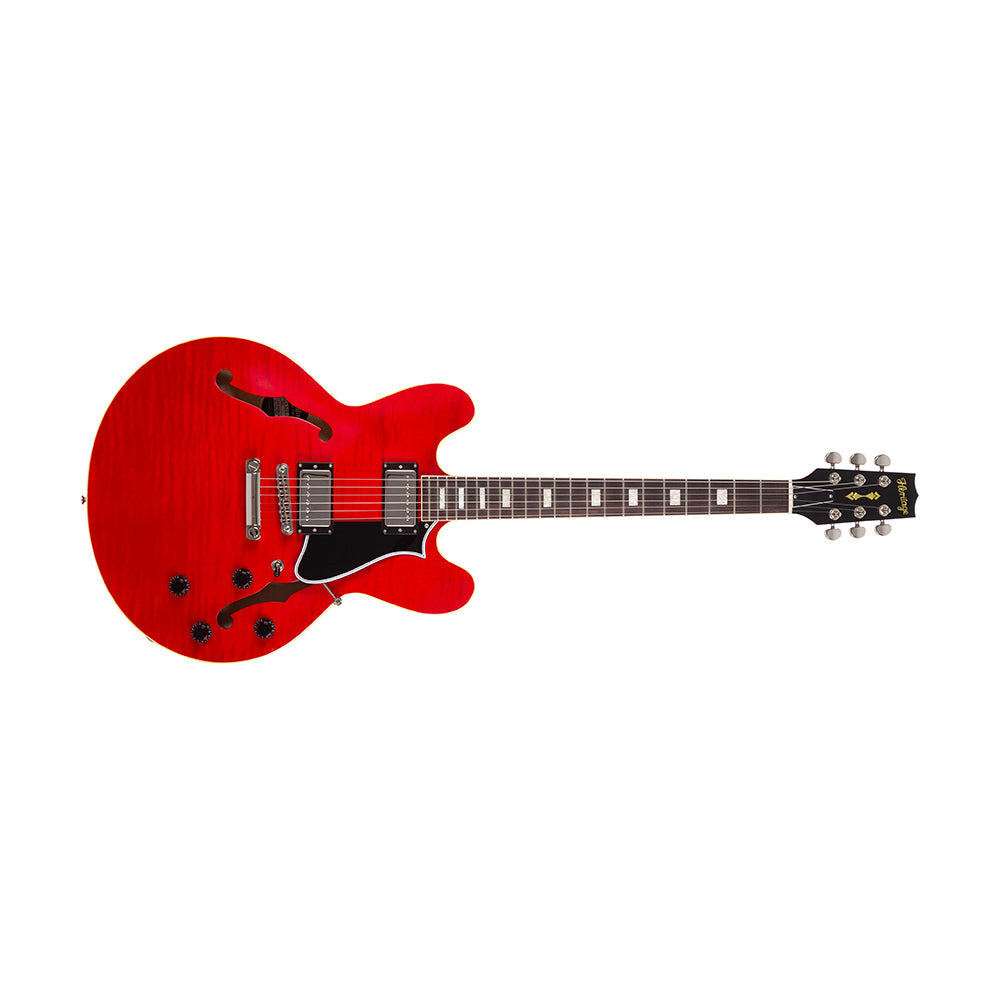 Heritage Custom Core H-535 Semi-Hollow Guitar - Transparent Cherry - product image 1