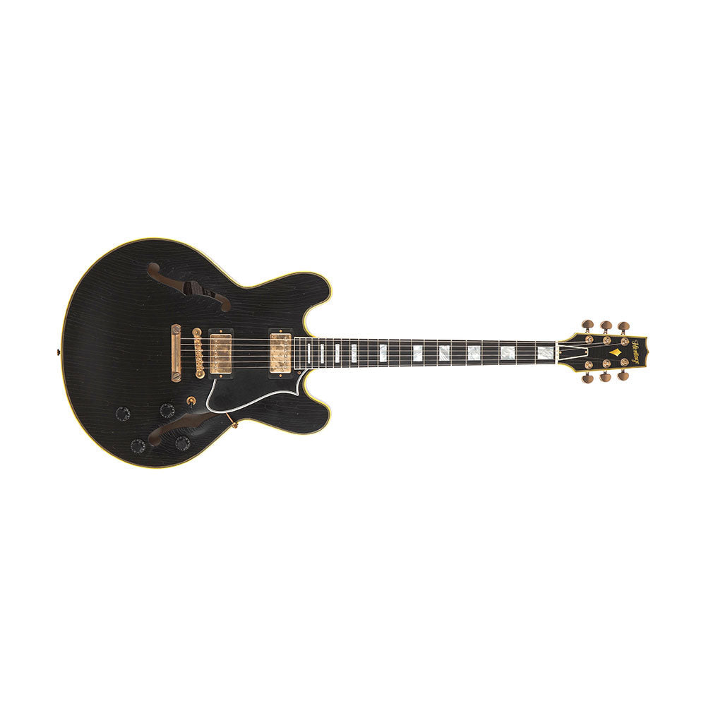 Heritage Custom Core H-555 Semi-Hollow - Ebony - Aged - product image 1