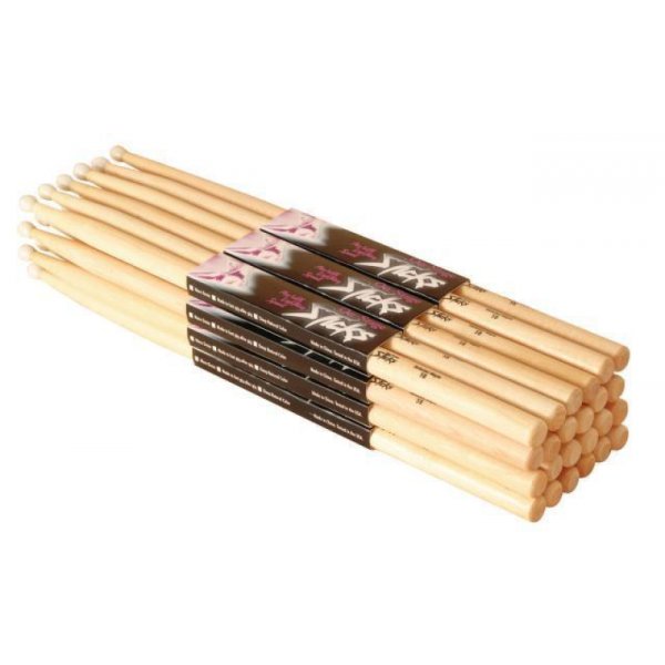 On-Stage HW5A-BRICK - Hickory Drumsticks 5A, Wood Tip (12-Pairs)