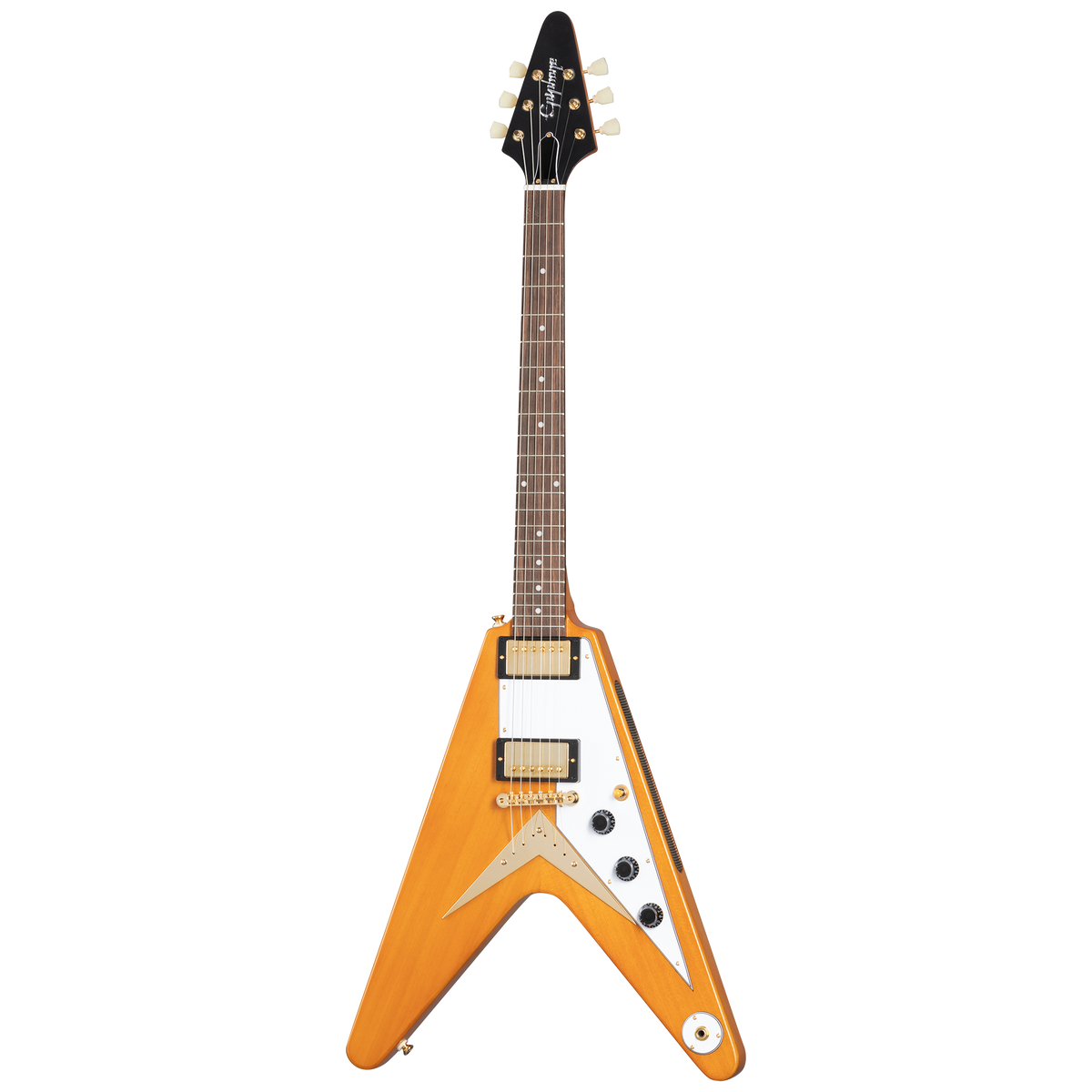 Epiphone IGC 1958 Korina Flying V, Aged Natural — product view