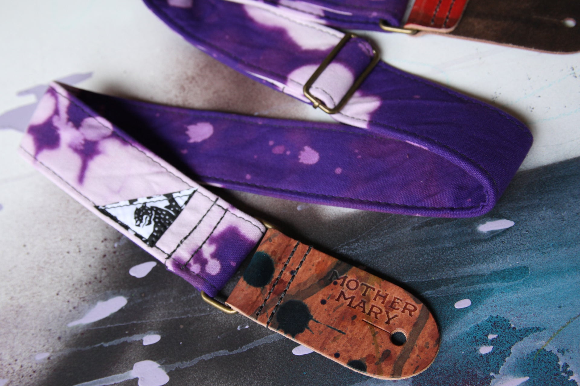 Mother Mary Company - Purple Bleached Guitar Strap