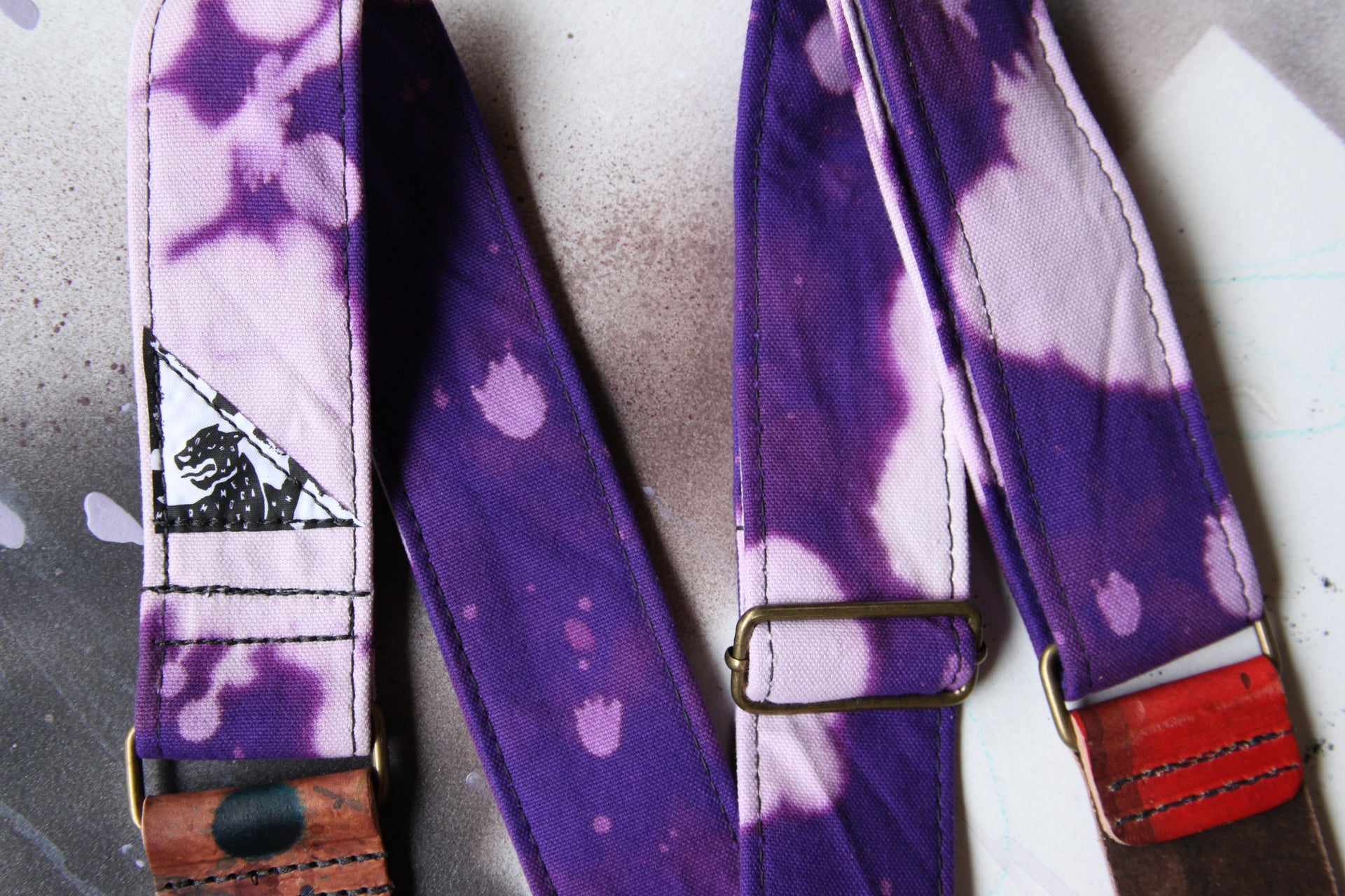 Mother Mary Company - Purple Bleached Guitar Strap