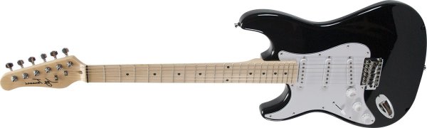 Jay Turser - Left-Handed Electric Guitar, Black