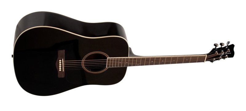 Jay Turser - Dreadnought Acoustic Guitar, Full Size, Black