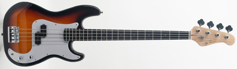 Jay Turser - 4-String P-Style Electric Bass, Tobacco Sunburst