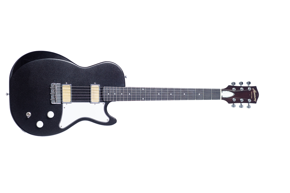 Harmony Jupiter Electric Guitar with Case - Space Black - front view