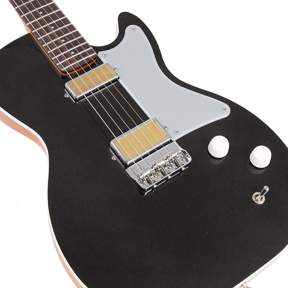 Harmony Jupiter Thinline Electric Guitar with Case - Sky Blue - product image 4