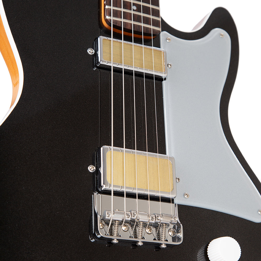 Harmony Jupiter Thinline Electric Guitar with Case - Sky Blue - product image 2