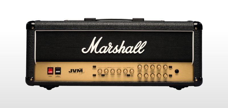 Marshall JVM205H 50-watt All-tube Guitar Amp Head with 2 Channels, 3 Modes, Reverb, Effects Loops, MIDI switching