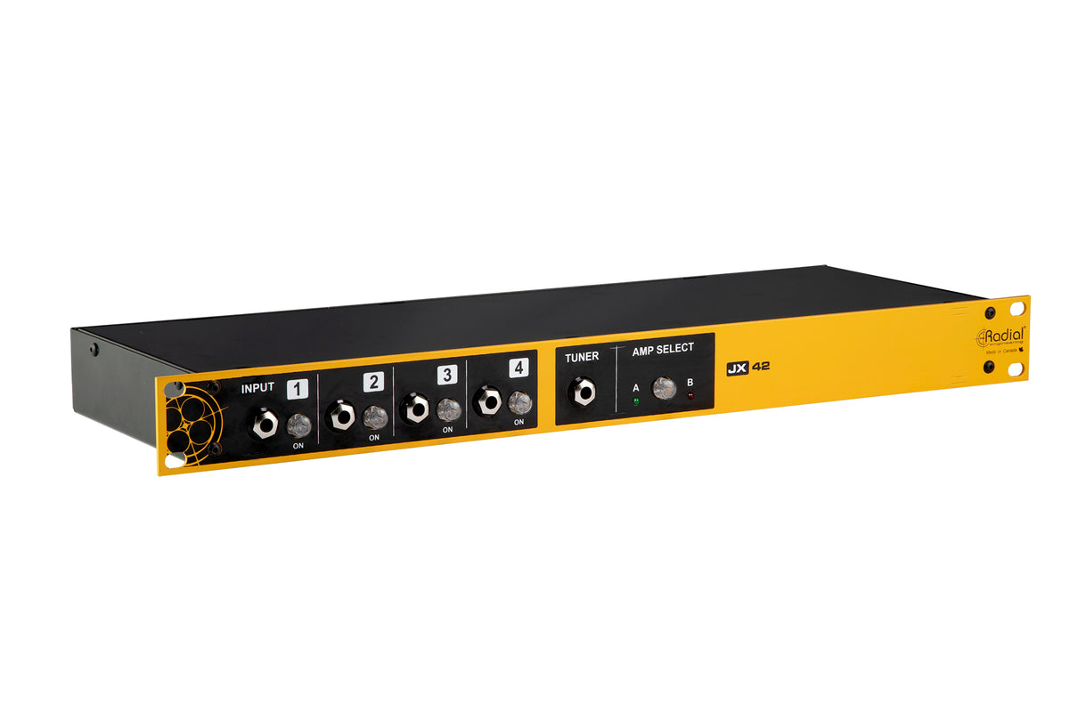 Radial JX42 V2 - 4 Input, 2 Output Guitar and Amp Switcher - product view 1
