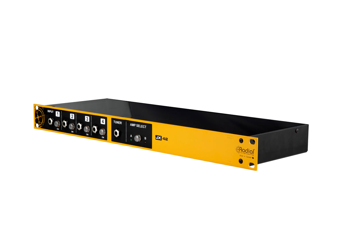 Radial JX42 V2 - 4 Input, 2 Output Guitar and Amp Switcher - product view 2