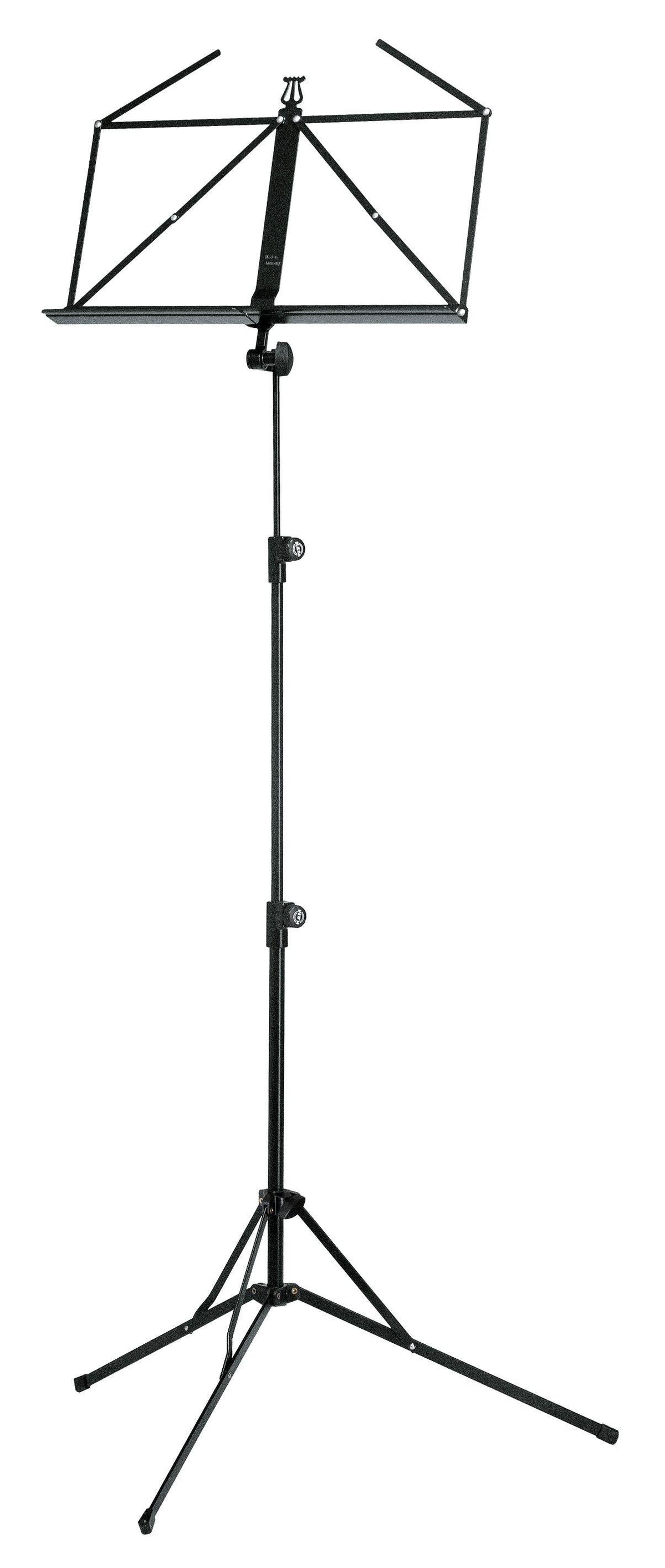 K&M 100/5-BLACK — Folding Music Stand - H:500-1300mm - Black — product view