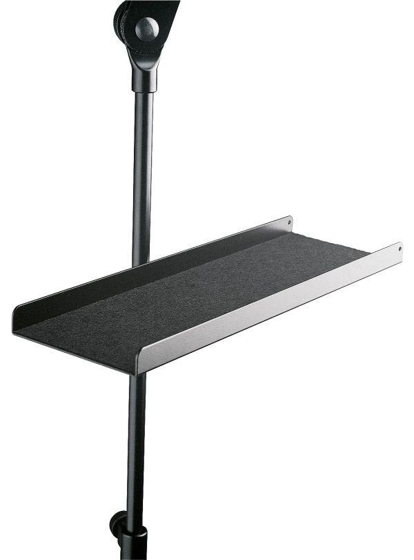 K&M 12218-BLACK — Aluminum Tray with Felt Lining for 30mm Tubes - Black — product view
