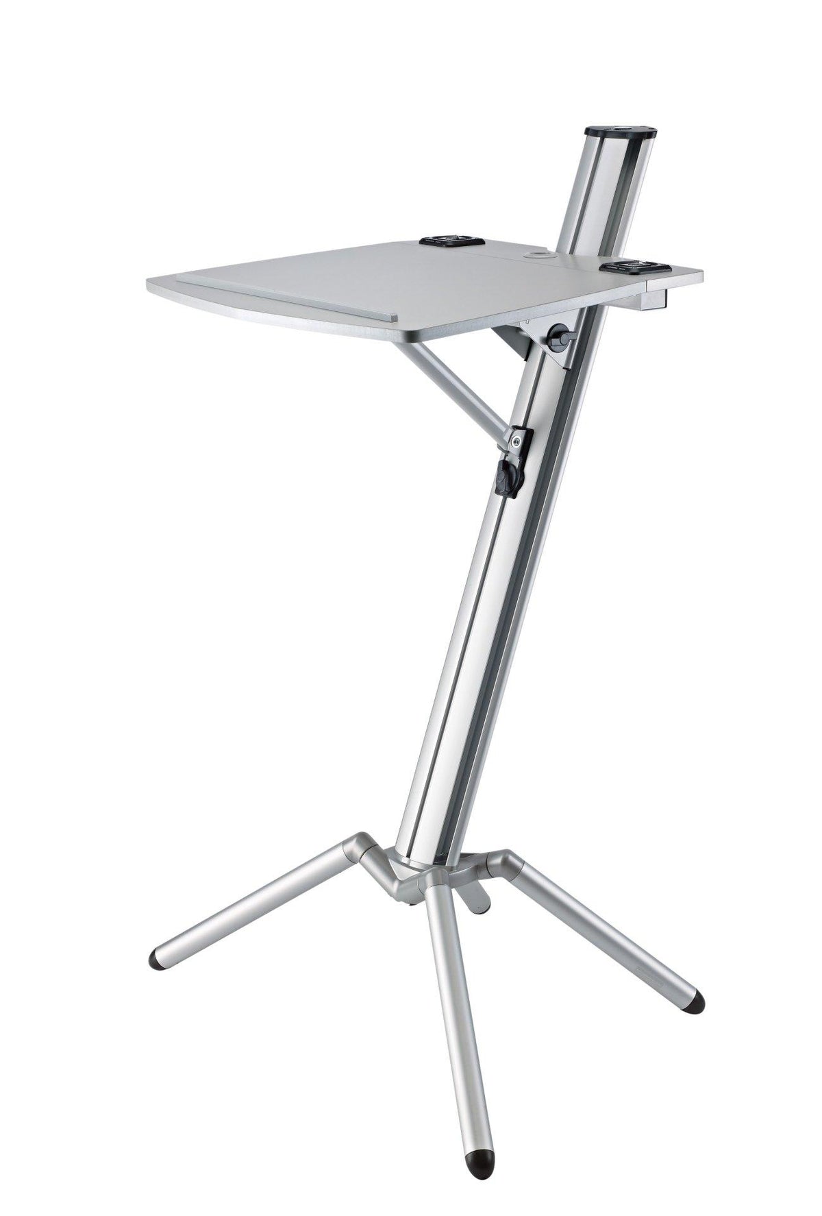 K&M 12386-SILVER — Aluminum Ovation Pro Lectern with Sloping Desk - H:1290mm — product view
