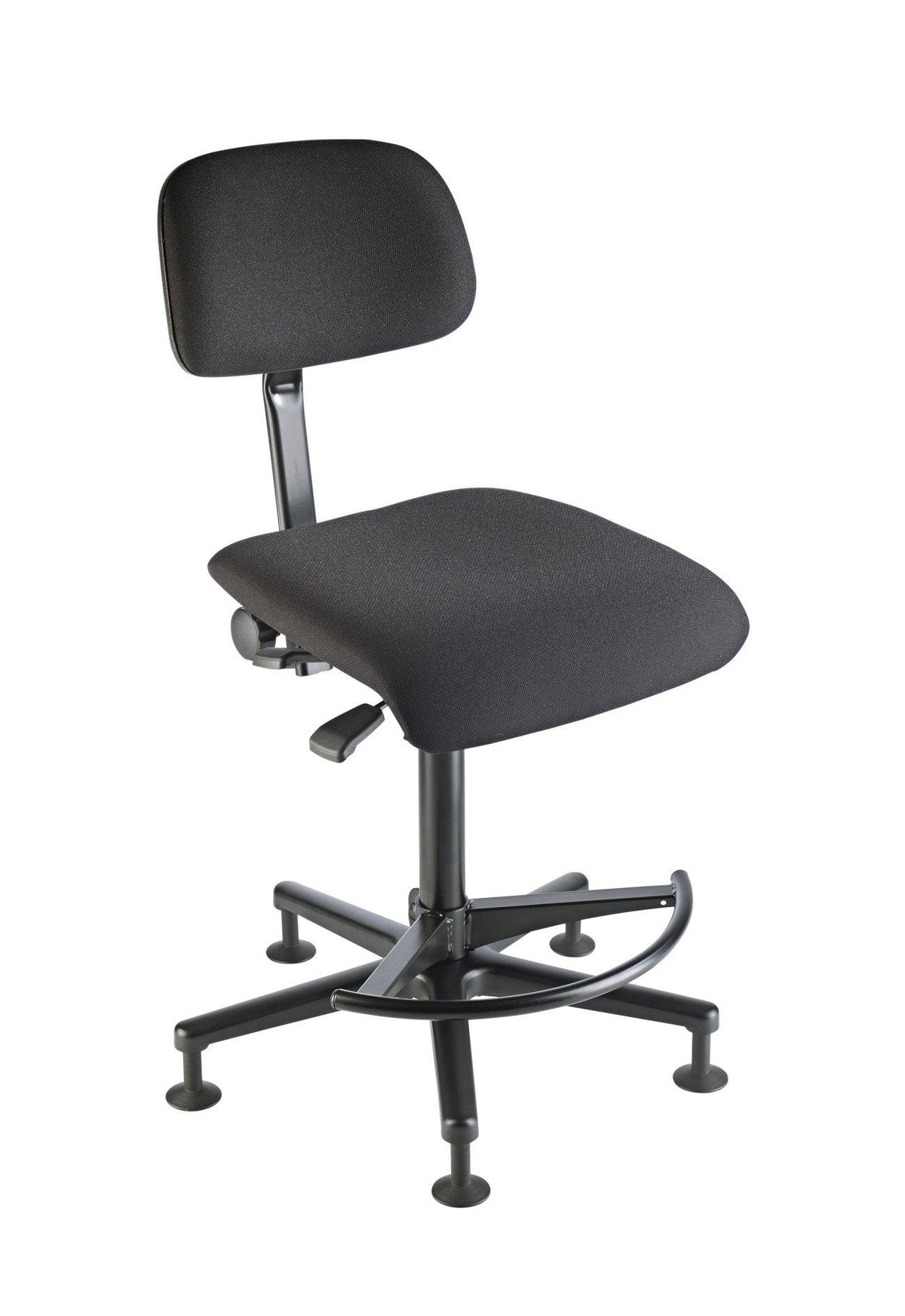K&M 13480-BLACK — Kettledrum/Conductor Chair with 5-Leg Base - H:595-850mm — product view