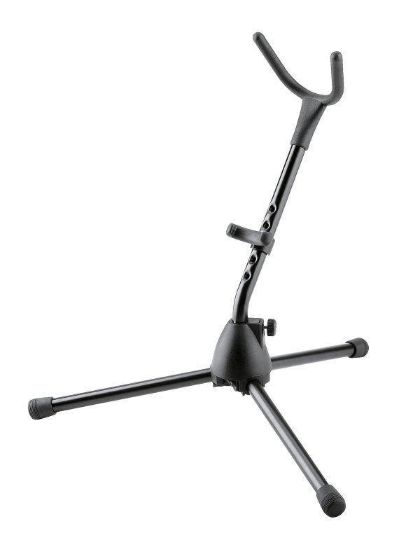 K&M 14300-BLACK — Tenor/Alto Saxophone Tripod with Folding Legs - H:485mm — product view