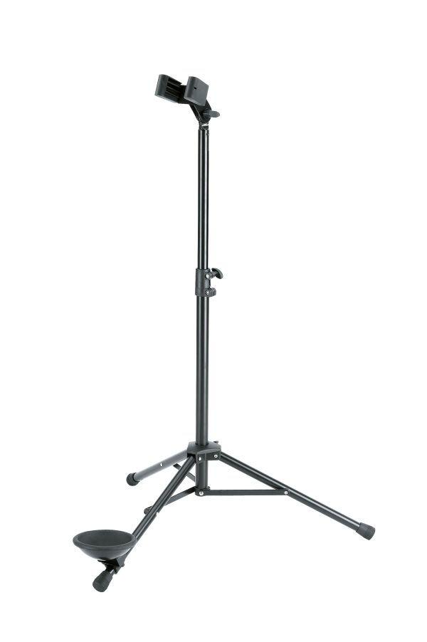 K&M 150/1-BLACK — Folding Bassoon Tripod - H:700-1200mm - Black — product view