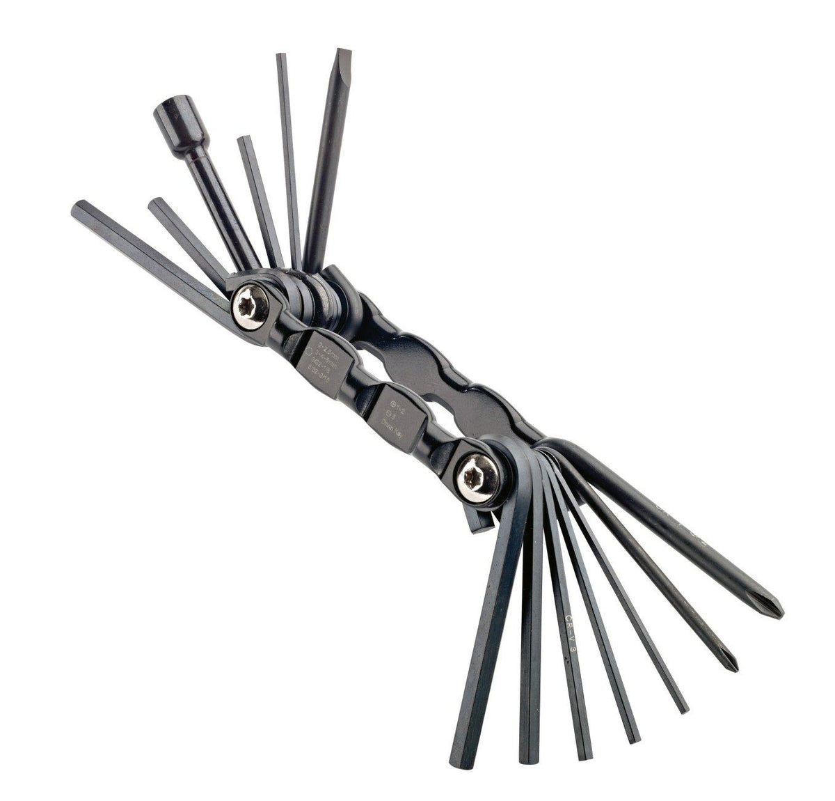 K&M 16451-BLACK — Drum Tool with Allen Keys & Screwdrivers — product view