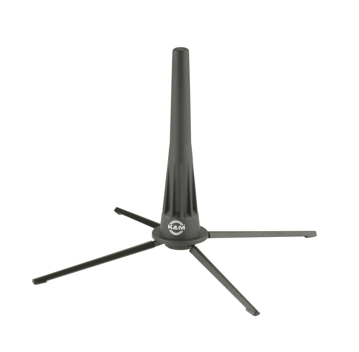 K&M 18020-BLACK — Folding Oboe Stand with 4-Leg Base - Black — product view