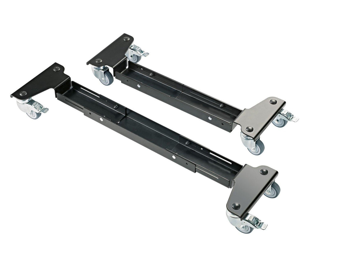 K&M 18806-BLACK — Keyboard Stand Trolley with Locking Casters - 80kg Rated — product view