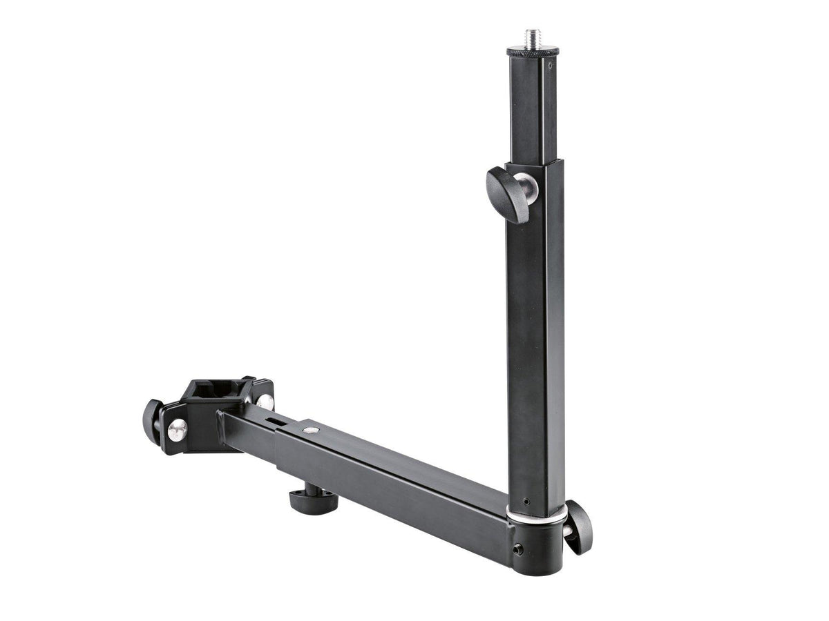 K&M 18807-BLACK — Adjustable Universal Holder for Omega Stands - H:268-418mm — product view