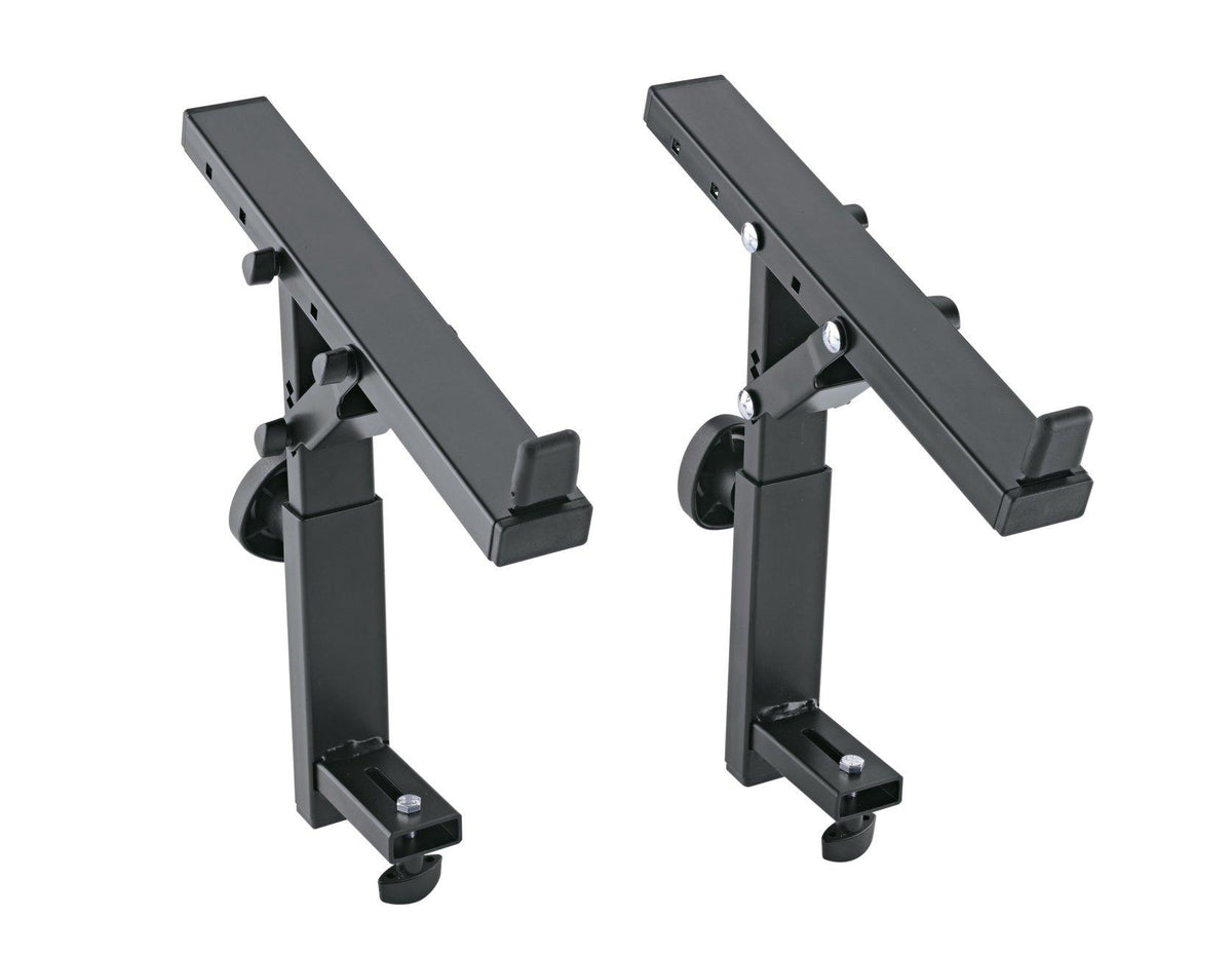 K&M 18822-BLACK — Third Tier Stacker for Omega Stands - H:200-275mm - Black — product view