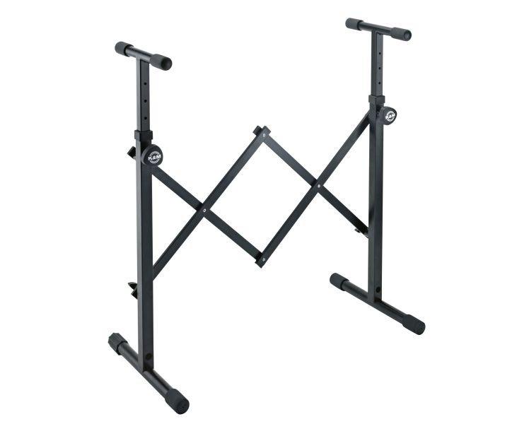 K&M 18826-BLACK — Adj Keyboards/Mixers Stand for Keyboards/Mixers - Black — product view