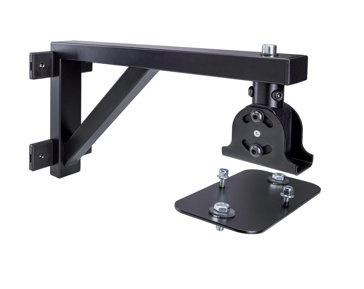 K&M 19450-BLACK — Speaker wall mount (long arm) for yamaha speakers — product view