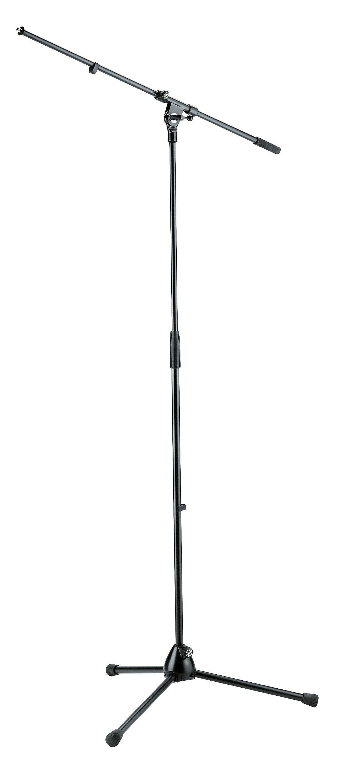 K&M 210/2-BLACK — Folding Microphone Tripod with 201A/2 & 211 Boom — product view