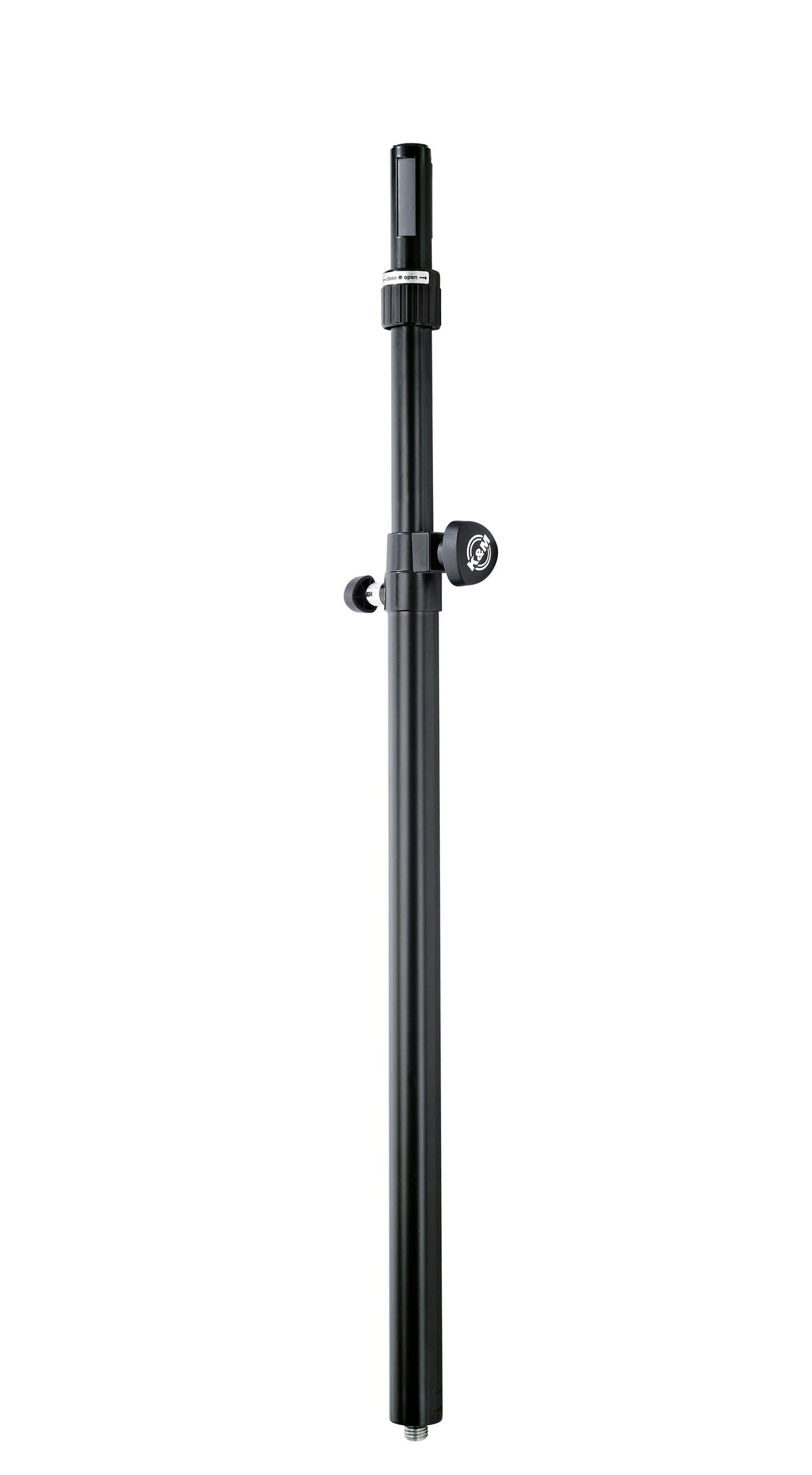 K&M 21367-BLACK — Distance Rod with Ring Lock - M20 Thread - H:890-1380mm — product view