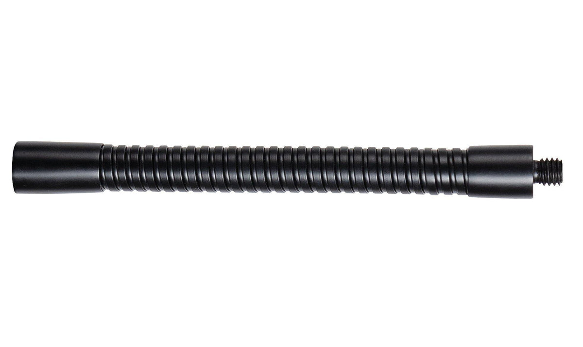K&M 22260-BLACK — 150mm x 15mm Gooseneck - 5/8 Male & 5/8 Female — product view