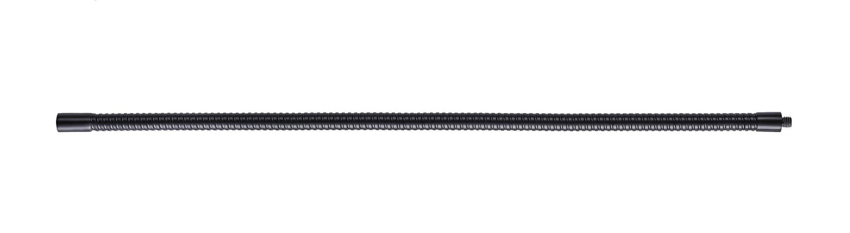 K&M 22290-BLACK — 600mm x 15mm Gooseneck - 5/8 Male & 5/8 Female — product view