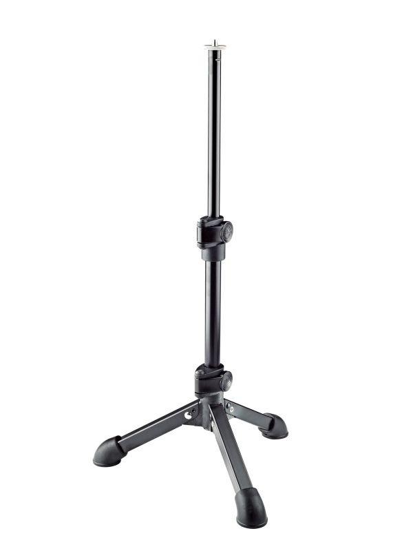 K&M 23150-1/4-BLACK — Tabletop Microphone Tripod - 1/4 Thread - H:230-430mm — product view