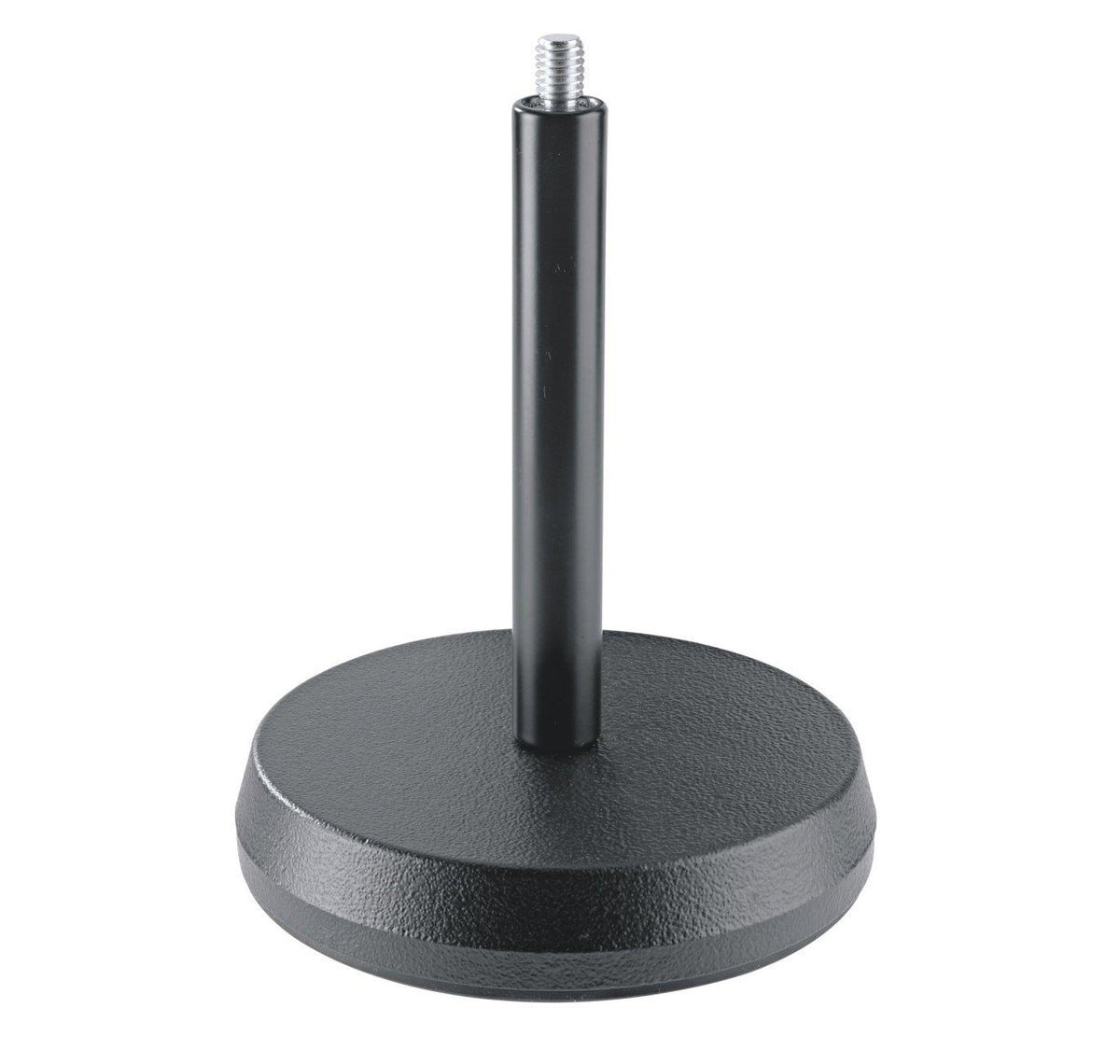 K&M 232-BLACK — Tabletop Microphone Stand with Cast Base - 5/8 Thread - 170m — product view